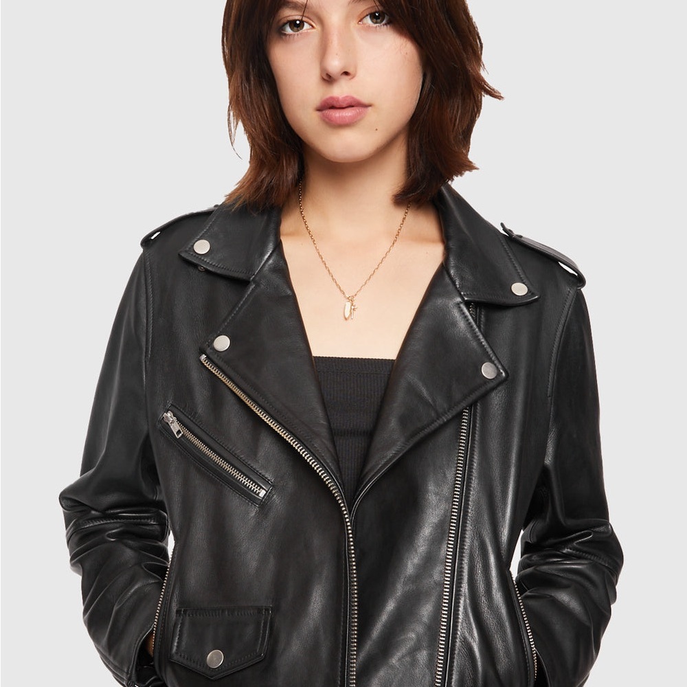 Rebecca Minkoff Jet Moto faux leather jacket NWT - Picture 4 of 10